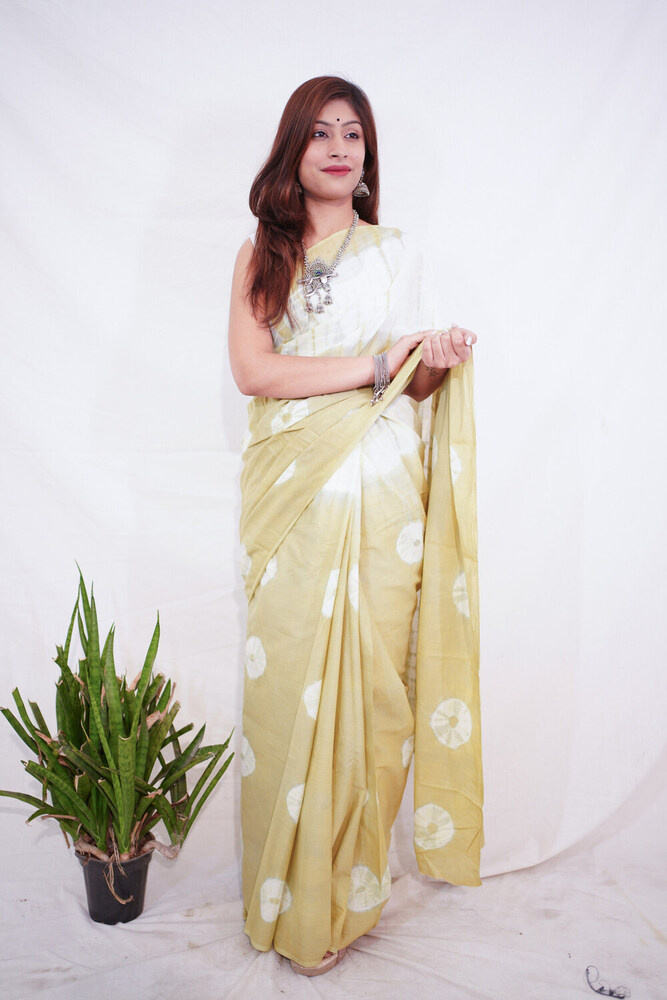 Shibori  Dye Cotton Saree