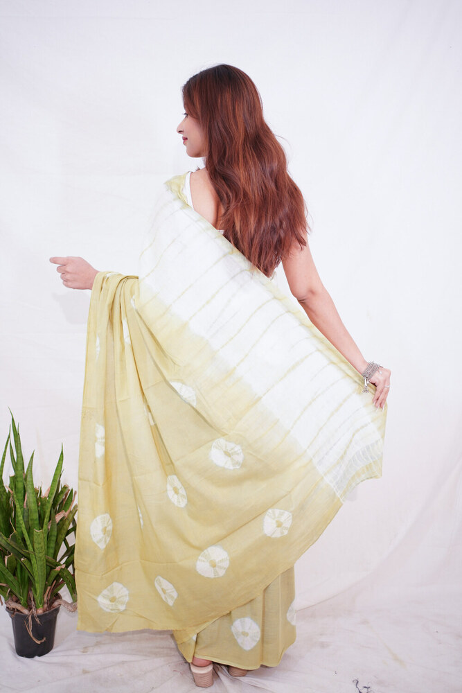 Shibori  Dye Cotton Saree