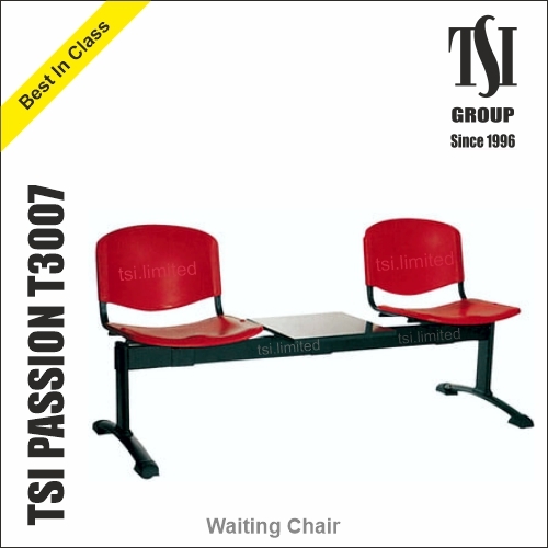 Plastic & Metal Waiting Chairs | Stylish & Durable Red Seating