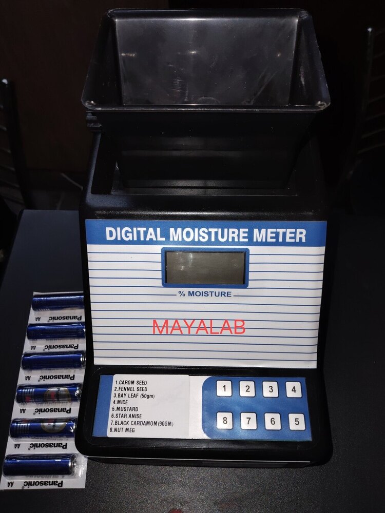 black digital moisture meter