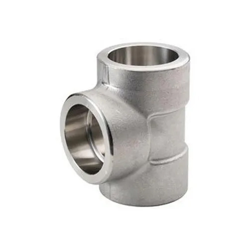 Ss 316 Grade Socket Weld Equal Tee - Stainless Steel, Round Shape, Silver Color | Rust-Proof, Powder-Coated Surface Treatment, Industrial Use