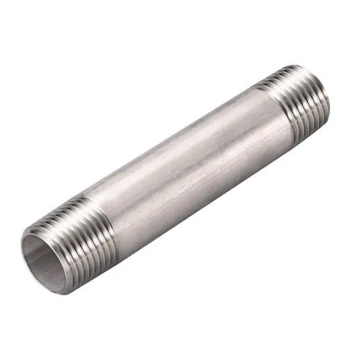 SS 310 Grade Socket Weld Hex Nipple - Seamless Stainless Steel, Round Shape, Polished Silver Color, Rust Proof for Industrial Applications