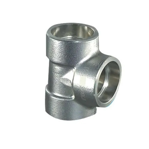 SS 310 Grade Socket Weld Cross Tee - Stainless Steel, Round Shape, Silver Color, Galvanized, Polished Finish, Rust-Proof | Versatile Pipe Fitting