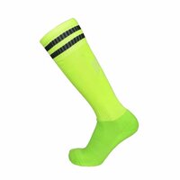 Sports Socks - Soft Cotton Blend, Customized Size, Green Color | Classic Crew Length With Reinforced Heel And Toe For Everyday Comfort