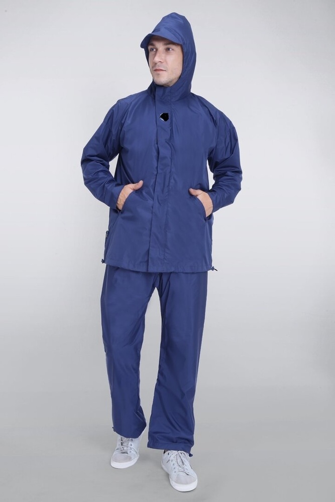 Rain Suit - Durable Pvc And Breathable Polyester, Yellow Color, Adjustable Fit With Washable Design, Unisex Compatibility, Plain Pattern