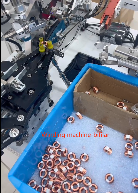 Fully Automatic Ring Coil Winding Machine - Color: Grey