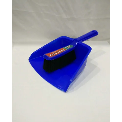 Dust Pan With Brush - Color: Blue