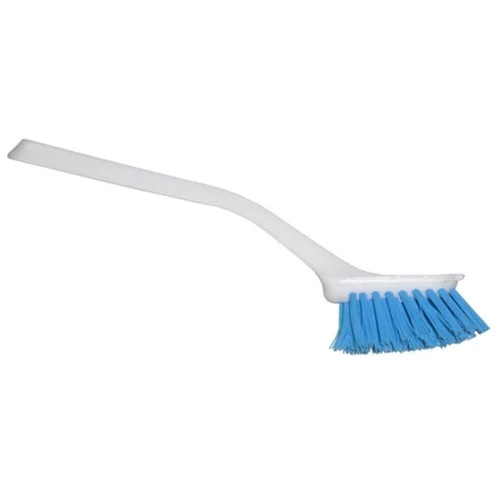 Plastic Floor Cleaning Brush - Color: White