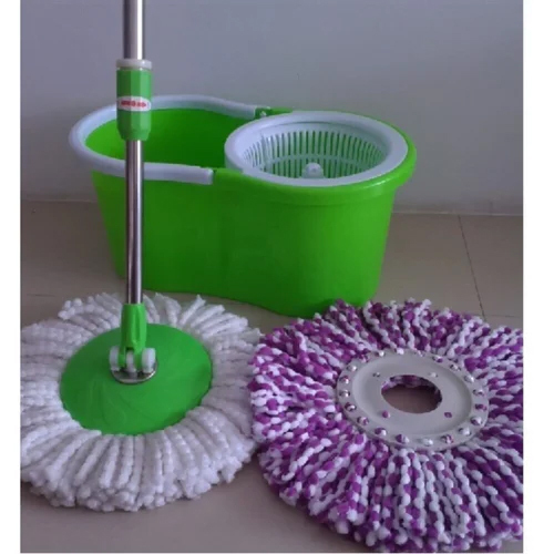 Stainless Steel , Floor Mop - Color: Green