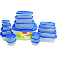 Plastic Container - Plastic, Various Sizes (100 Ml, 250 Ml, 450 Ml, 600 Ml, 750 Ml, 1000 Ml), Blue - Hygiene And Cleanliness Solutions