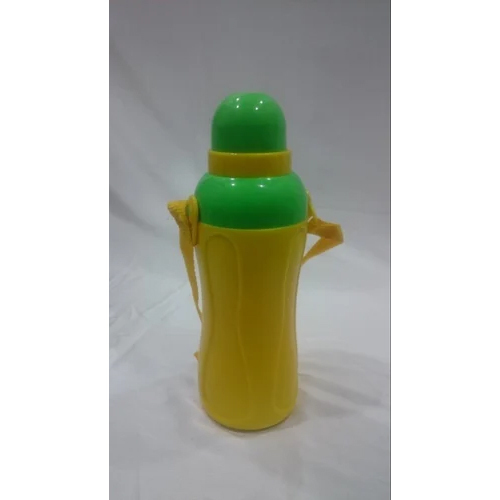 Kids Plastic Water Bottle - Color: Yellow And Green