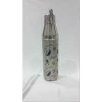 Insulated Stainless Bottle - Stainless Steel, 1 Litre, Silver | Round Shape, Narrow Flip Top Lid, Ideal For Beverages