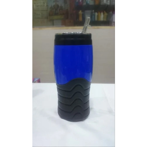 Steel Sipper Flask Bottle - Color: Blue