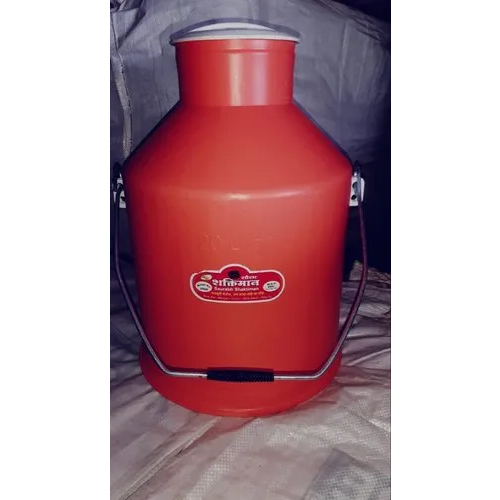 Plastic Milk Can - Color: Red