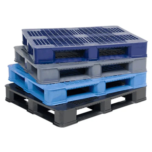 Medium Weight Plastic Pallets - Color: Blue