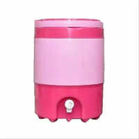 Water Cooler Jug - Plastic, 5L | Round Shape, Polished Finish, Vibrant Pink Color