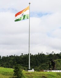 Hot Dip Galvanized Flag Mast Octagonal Pole - Color: Grey