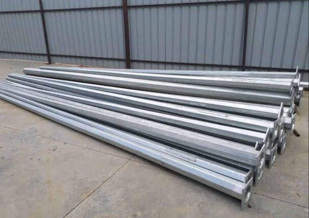 GI Steel Octagonal Poles