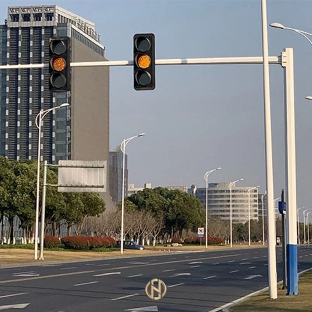 Traffic Light Octagonal Signal Pole - Color: Grey