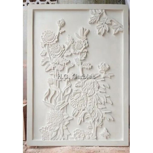 White Marble Designer Carving