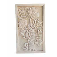 Sand Stone Carving Wall Mural - Color: White