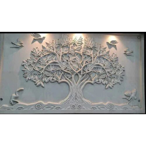 Marble Tree Wall Mural - Color: White