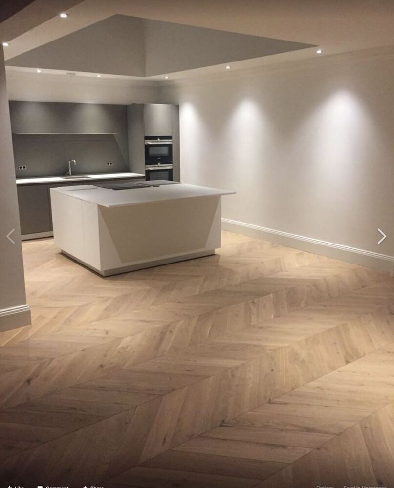 Chevron Laminate Flooring - 181mm Rectangular Planks, Brown Wood Replicas With Natural Color Finish, Anti-slip And Easy To Install