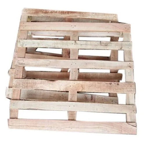 100Kg Brown Heat Treated Wooden Pallet - Load Capacity: 100  Kilograms (Kg)