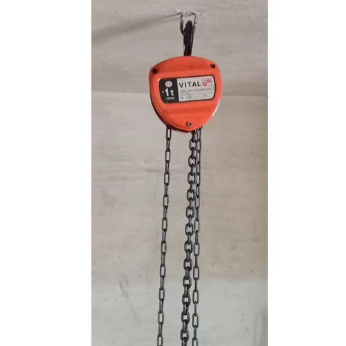 1 Ton Chain Pulley Block - Color: Red & Black