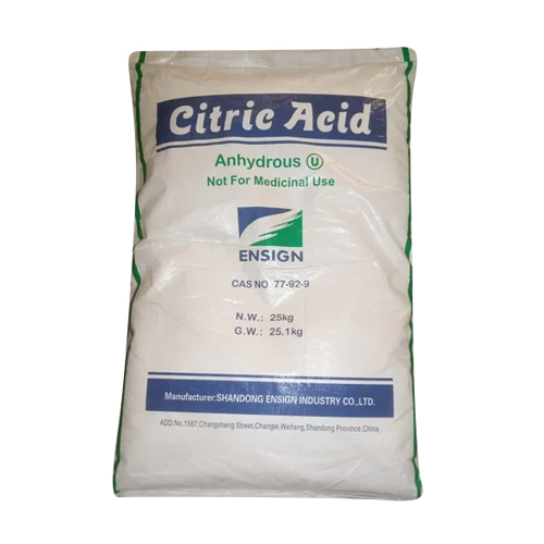 77-92-9 Citric Acid Anhydrous - Grade: Industrial Grade