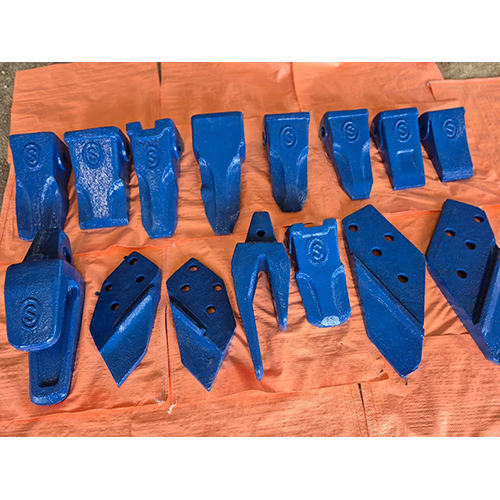 Excavator Bucket Tooth Points , Side Cutters & Adopters - Color: Blue