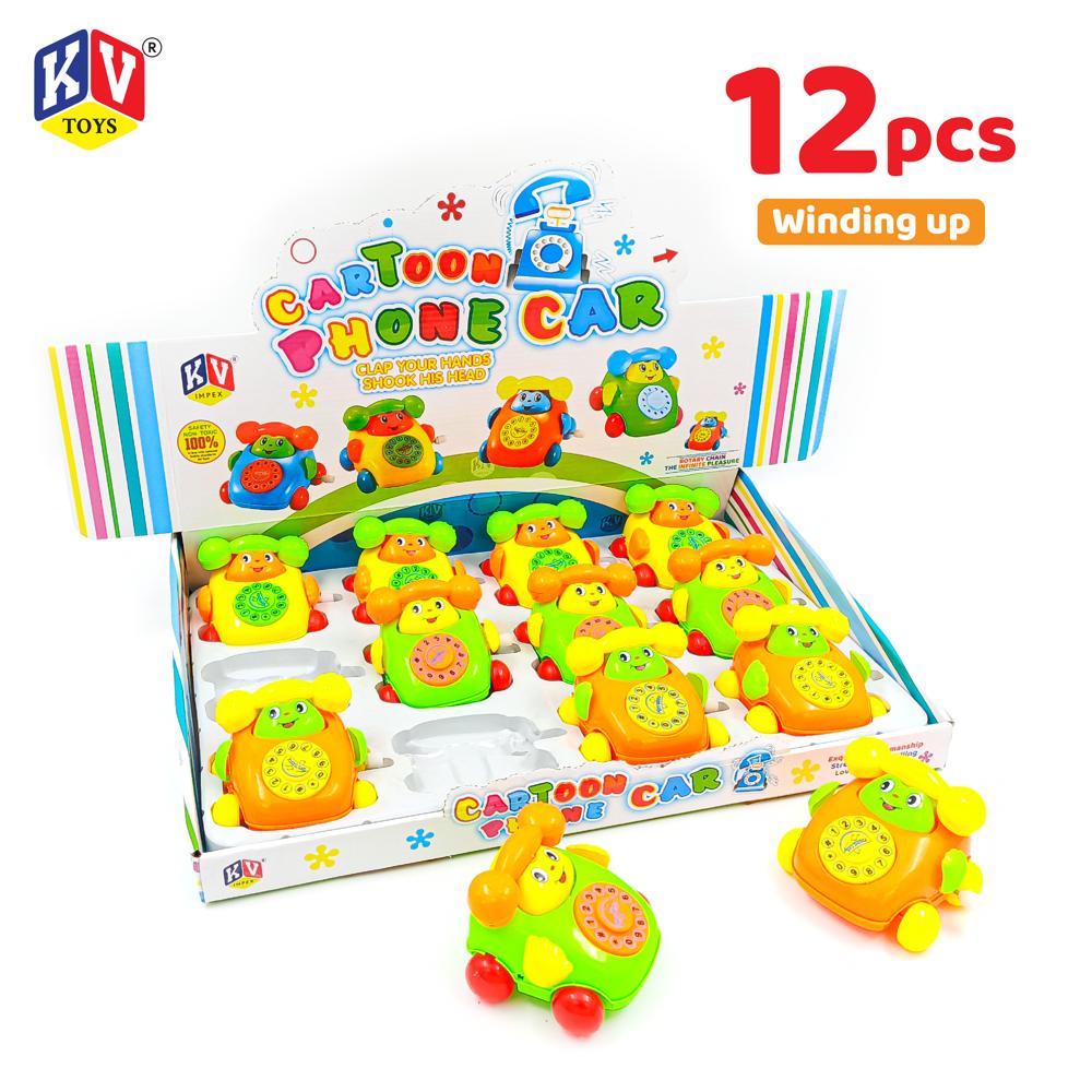 12 Pcs Cartoon Phone Car (417)