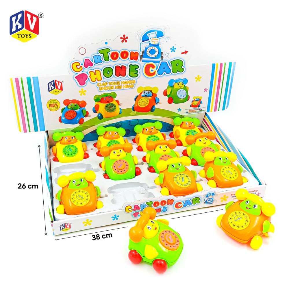 12 Pcs Cartoon Phone Car (417)