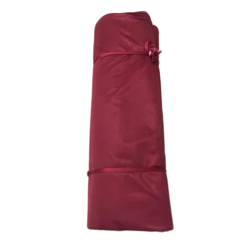 Maroon Long Crush Polyester Curtain Fabric - Color: Blue