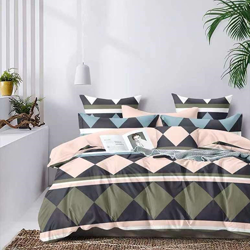 90 X 100Inch 1 Bedsheet 2 Pillow Cover And 1 Ultrasonic Quilted Ac Comforter - Material: 100% Cotton