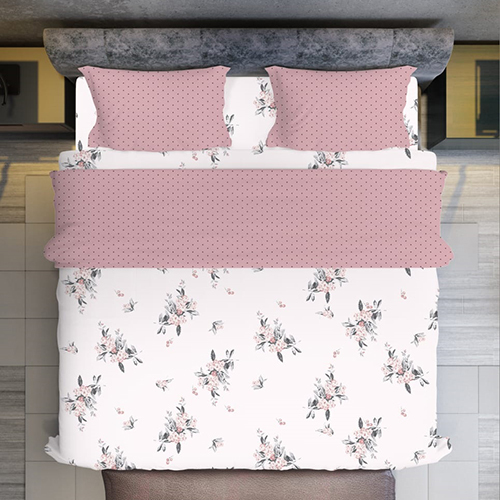 King Size Bedsheet with two pillow cover