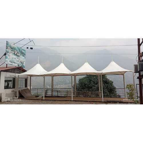 Conical Shed Tensile Structure - Coating Type: Powder Coated