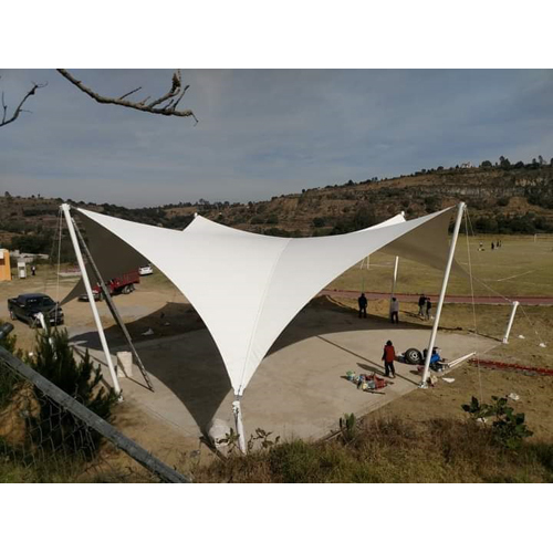 Outdoor Tensile Structure - Coating Type: Powder Coated