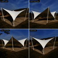 Outdoor Tensile Structure - Coating Type: Powder Coated