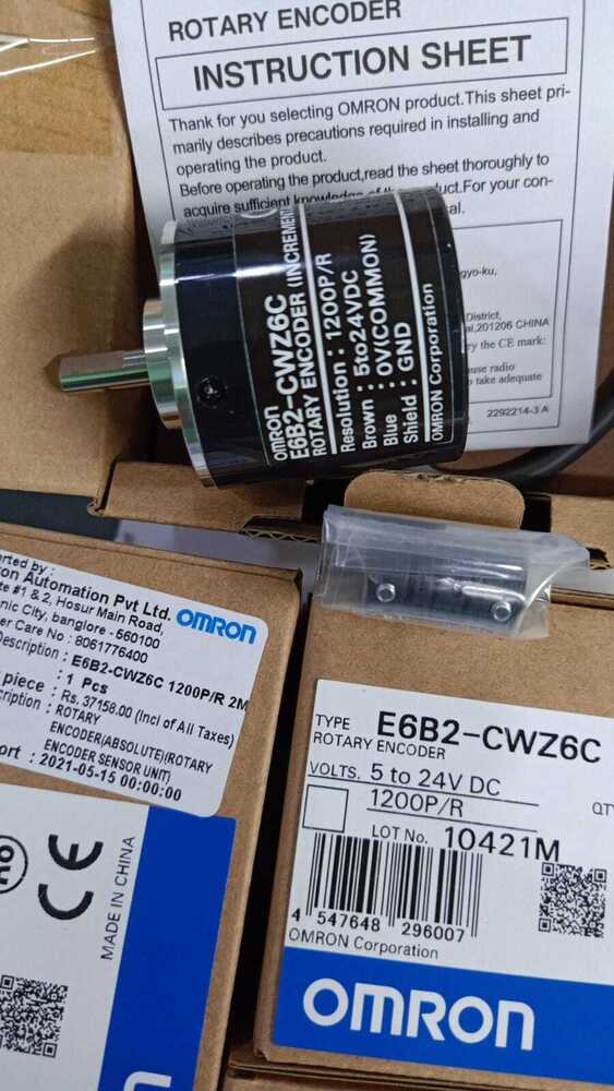 OMRON ROTARY ENCODER 5 TO 24VDC, E6B2-CWZ6C 1200P/R