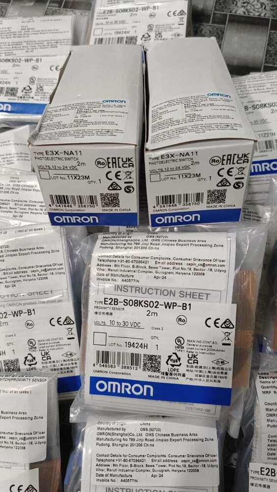 OMRON PROXIMITY SENSOR 10 TO 30VDC, E2B-S08KS02-WP-B1