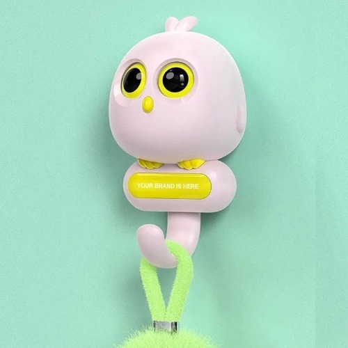 Wink Bird Holder Hooks - High-quality Durable Plastic, 104mm X 45mm X 60mm , Charming Design With Strong Adhesive For Damage-free Installation And Versatile Use
