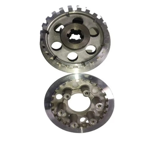Clutch Hub & Center For Bajaj Compact - Color: Silver