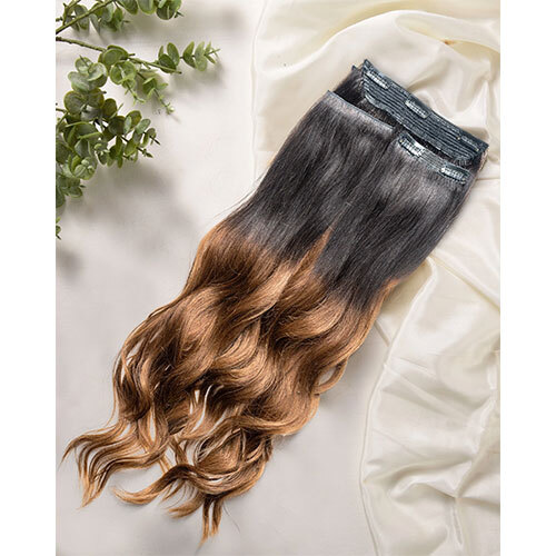 Highlighted 3 Piece Clip Set Hair Extensions