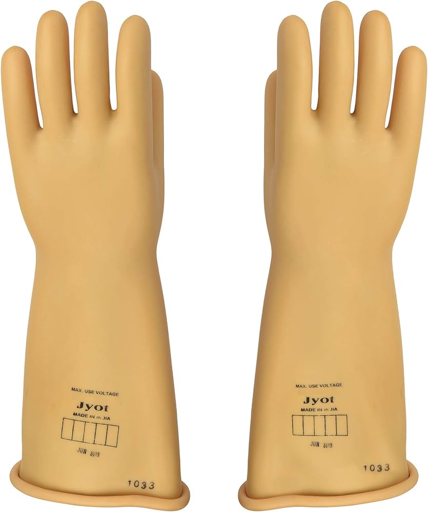 Electrical Rubber Hand Gloves