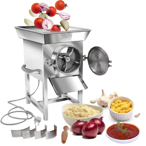 Ginger Paste Making Pulverizer Machine - Color: Silver