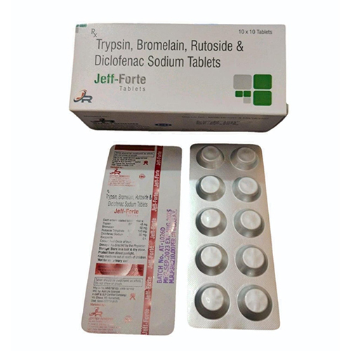 Trypsin, Bromelain And Diclofenac Sodium Tablets - Drug Type: General Medicines