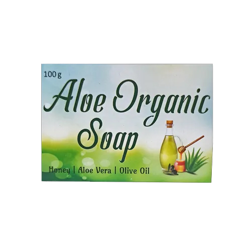 100G Aloe Vera Organic Soap - Color: Green