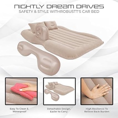 Cream Car Bed - Material: Polyvinyl Chloride