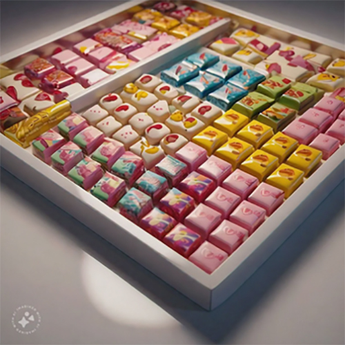 Rectangular Sweet Packaging Tray - Color: Transparent